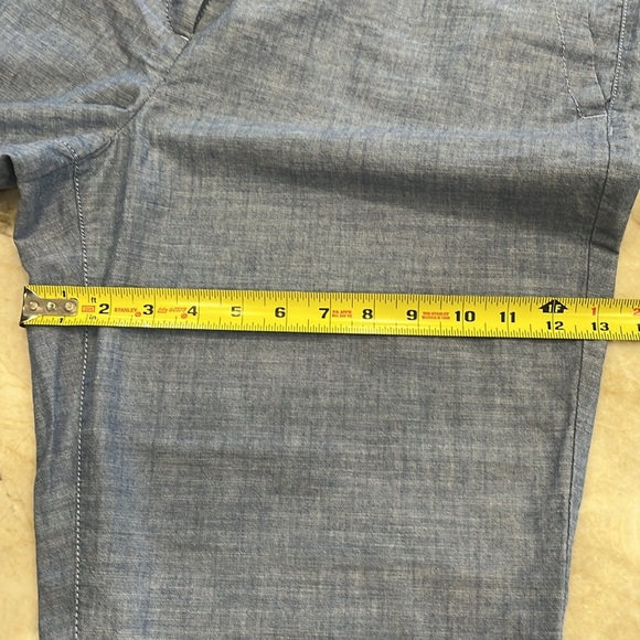 Talbots Weekend Chinos Chambray Blue Lightweight Summer Pants Size 16 - Picture 13 of 14